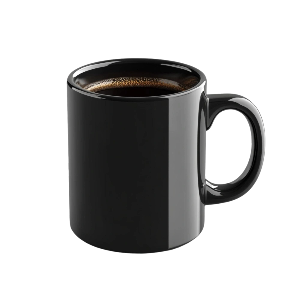 Black Coffee Mug