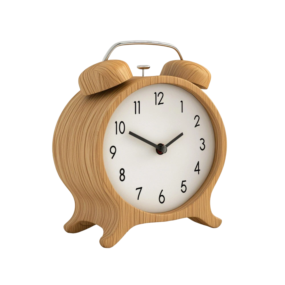 Wooden Alarm Clock